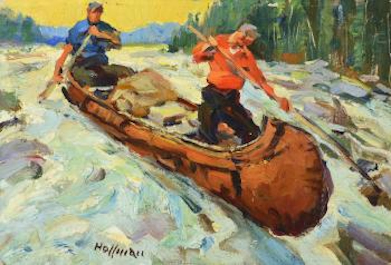 Shooting the Rapids. The Portage. by Frank B. Hoffman