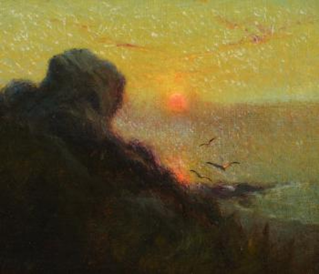 The Setting Sun, Anchorage, Alaska by Sydney Mortimer Laurence