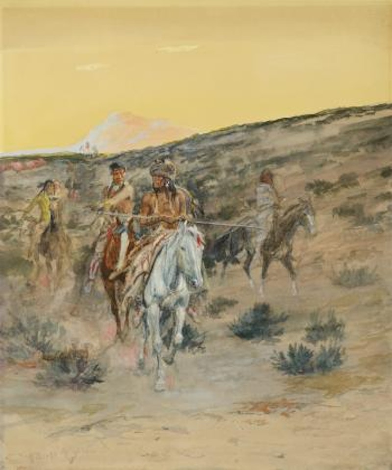 An Old Time Hunting Party by Charles M Russell
