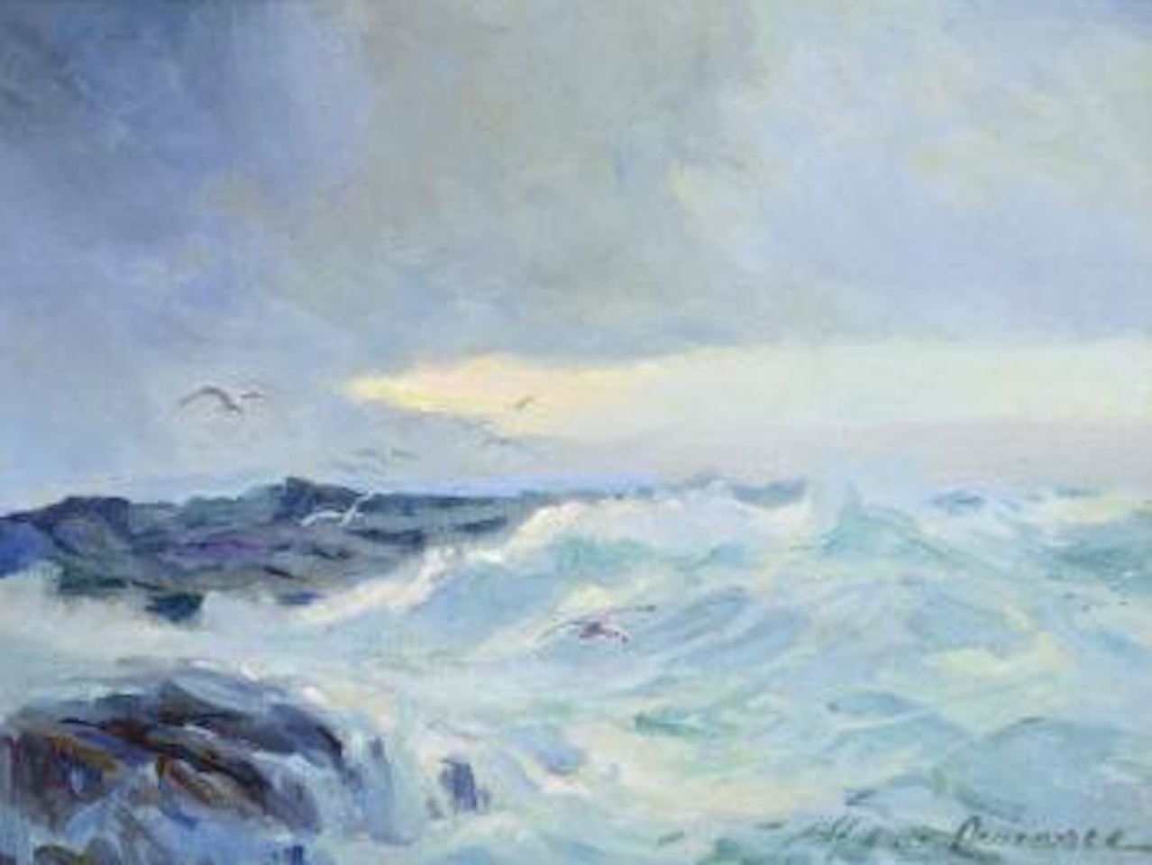 Seascape with Gulls by Sydney Mortimer Laurence
