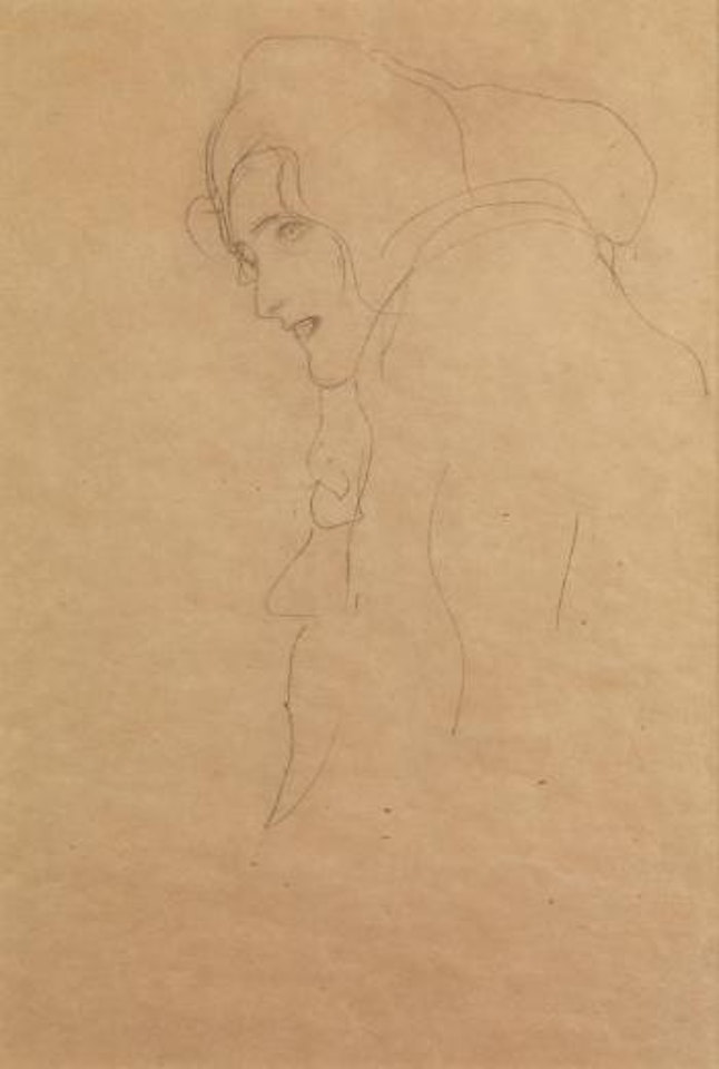 Bildnis einer Dame by Gustav Klimt