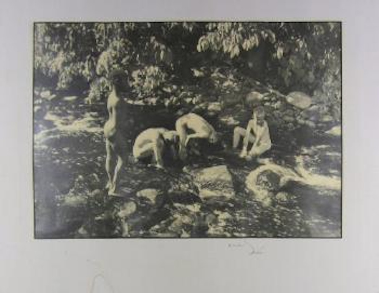 Boys in stream by Margaret Bourke-White