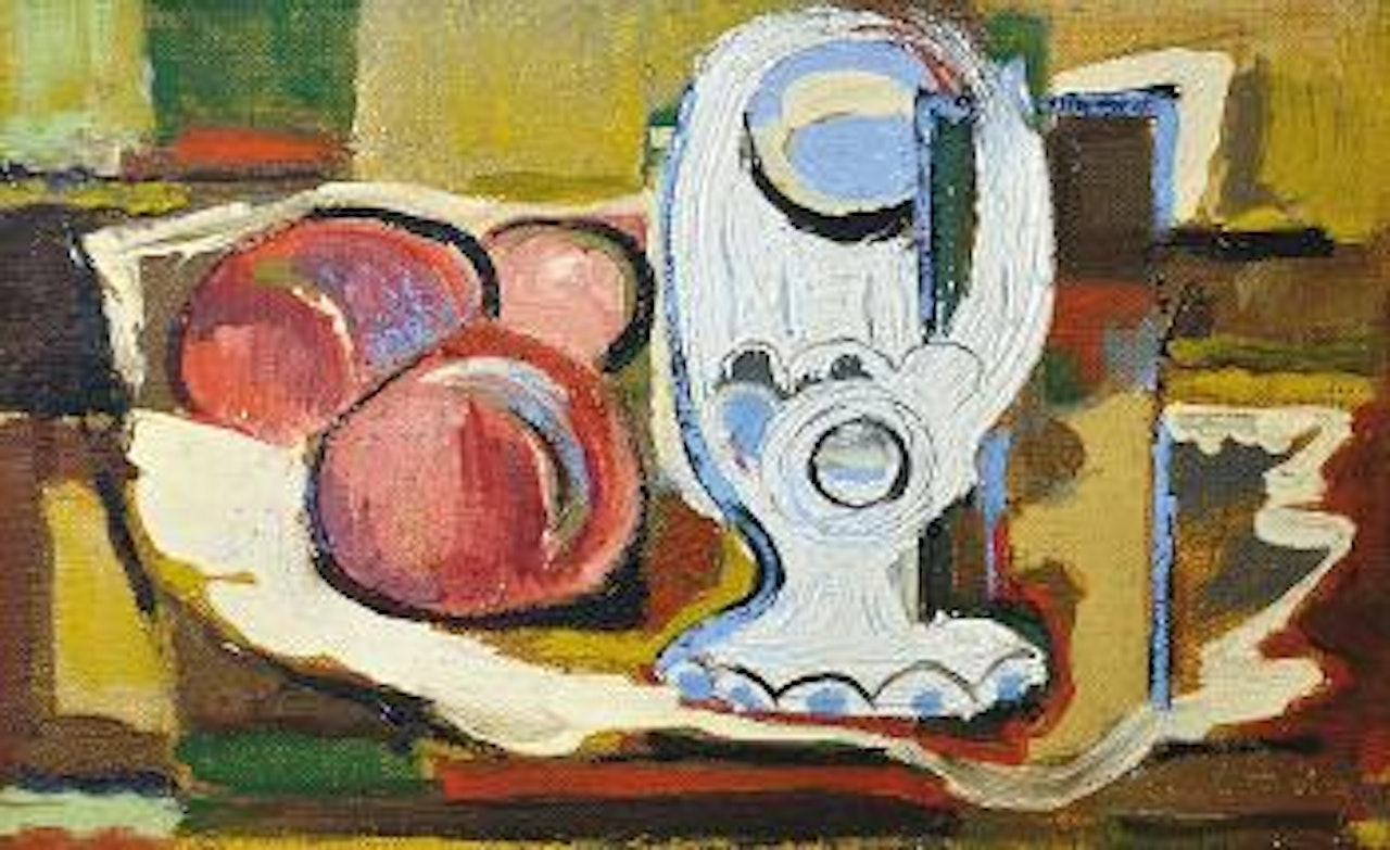 Still life with peaches by Emil Filla