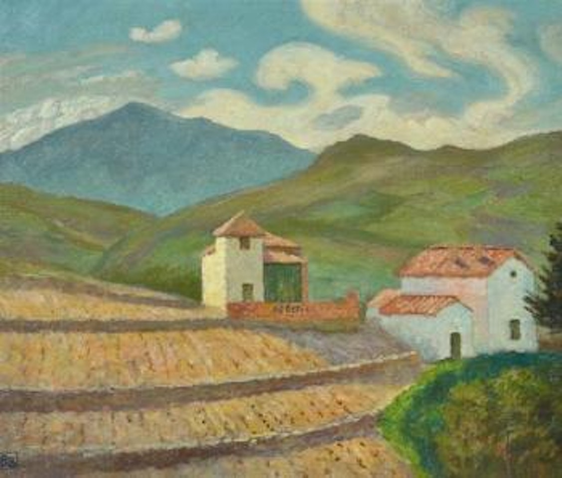 Vintners' cottages at Vendres by Rupert Charles Wulsten Bunny