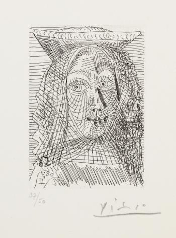 Jeune Dame Espagnole (Bloch 1727; Baer 1744) by Pablo Picasso