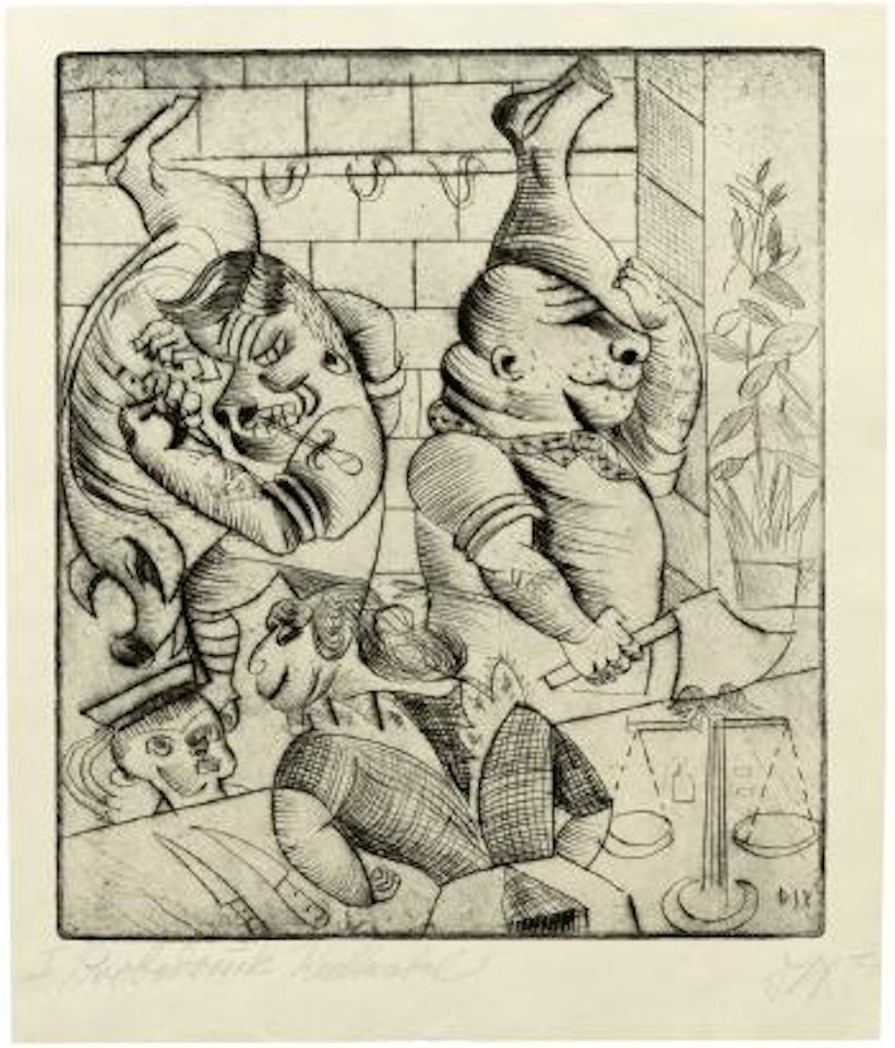 Fleischerladen by Otto Dix