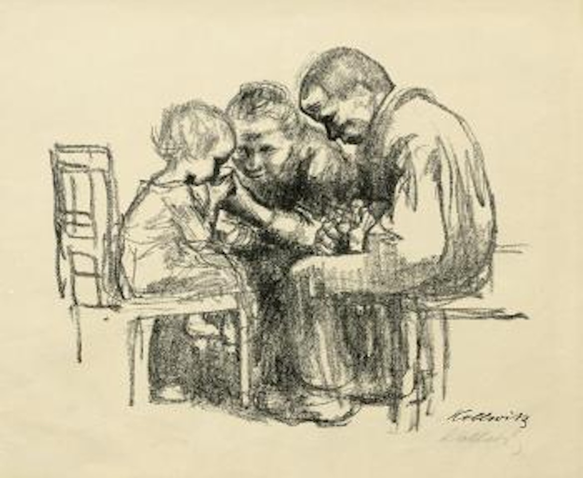 Besuch im Kinderkrankenhaus by Kathe Kollwitz