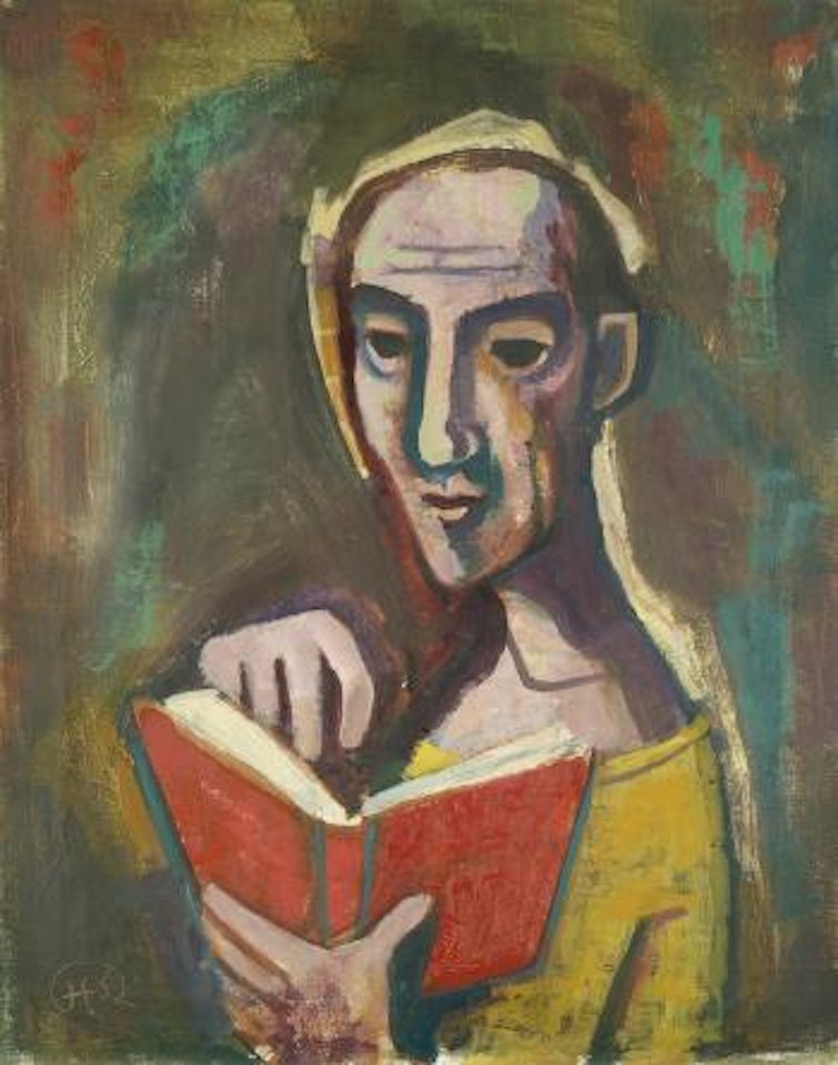 Lesender by Karl Hofer