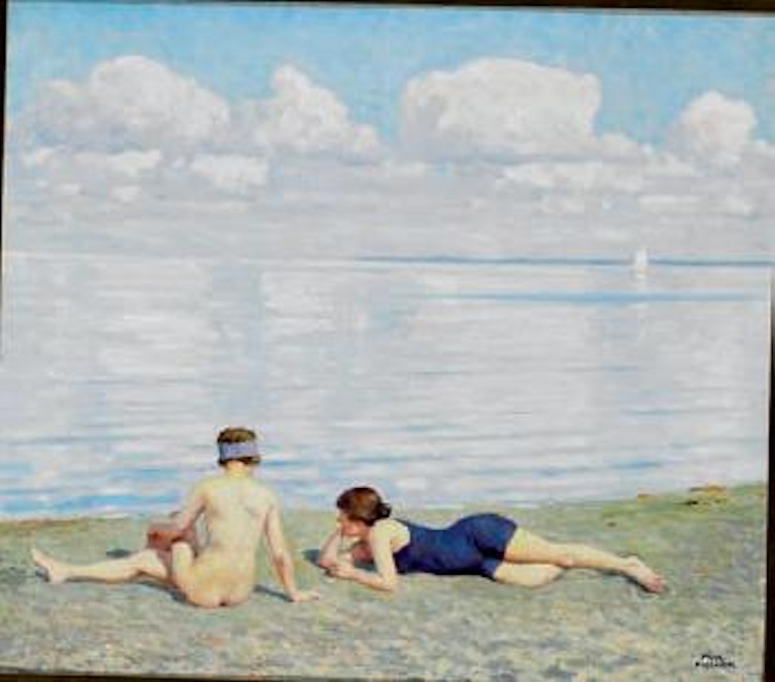 Sunbathing by Paul Fischer
