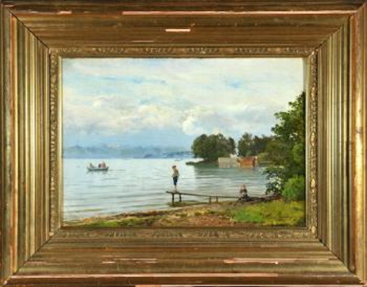 Angler am Starnberger See by Anders Andersen-Lundby