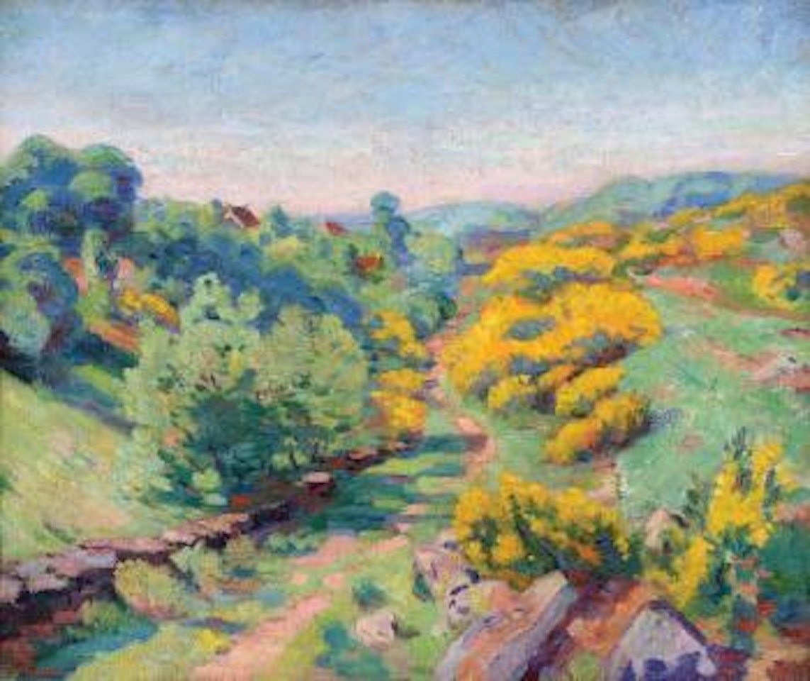 Vue de Crozant en automne by Armand Guillaumin