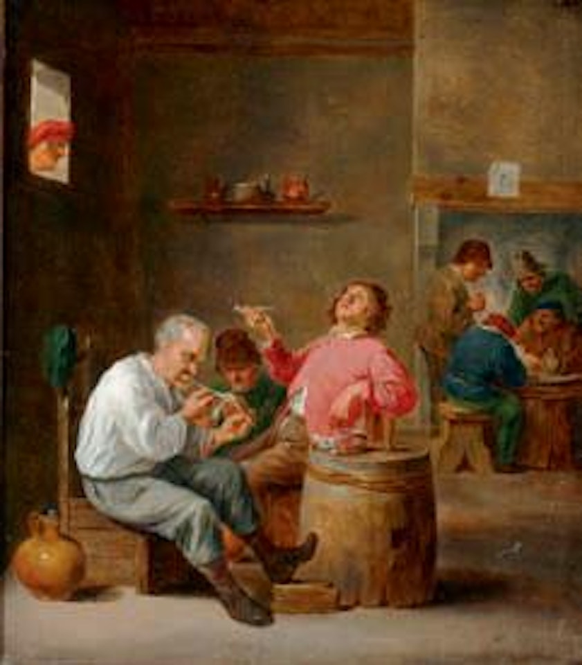 Men smoking pipes in an inn by David Teniers II