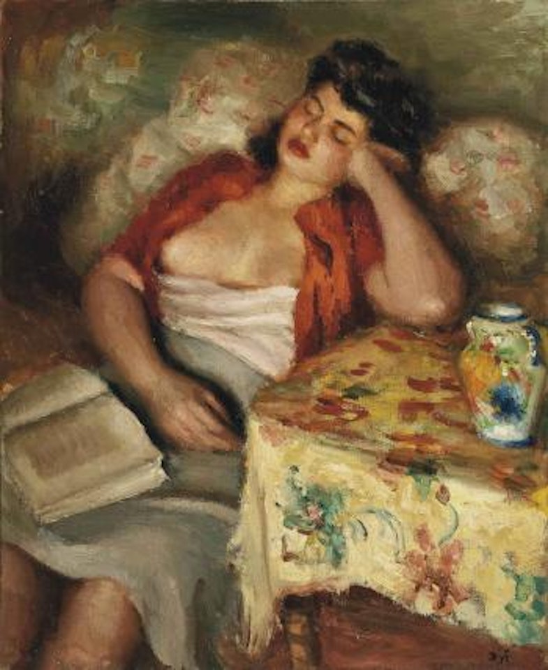 Jeune femme endormie by Marcel Dyf