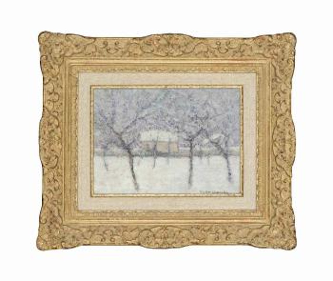 Paysage sous la neige by Victor Charreton