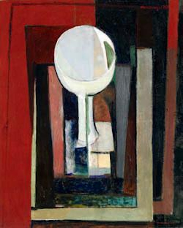 Constructivist still life with a bowl by Preben Hornung