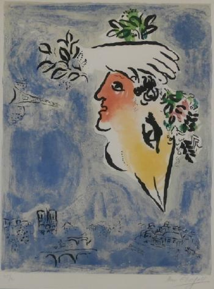 Blue sky (M.409) by Marc Chagall