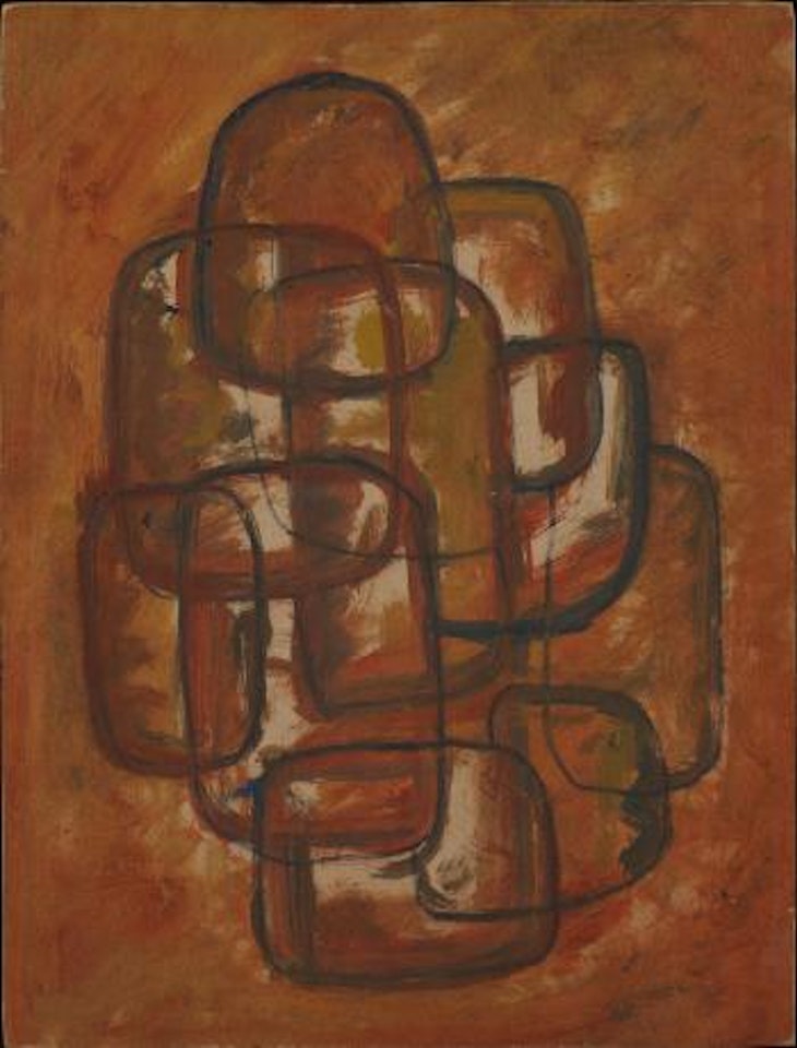 Abstract Study by Sidney Nolan