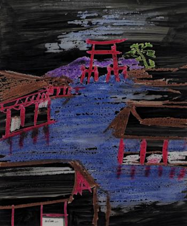Lake Hakone (Japan III) by Sidney Nolan