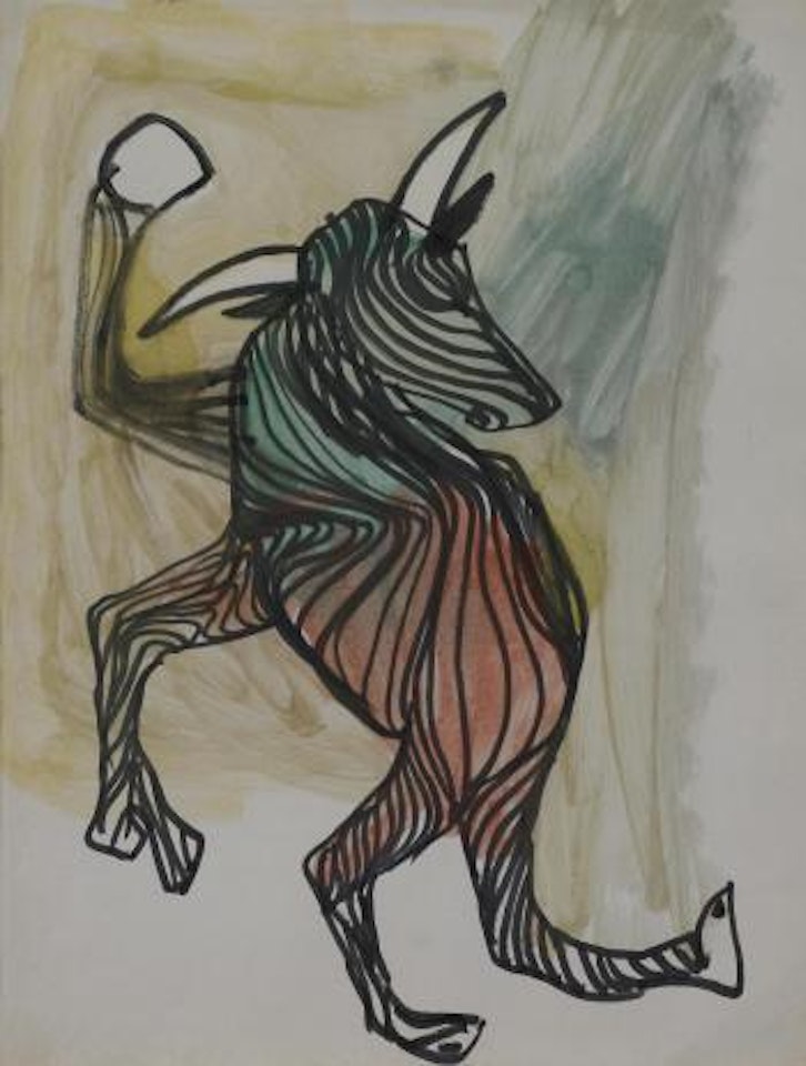 Drought animal by Sidney Nolan