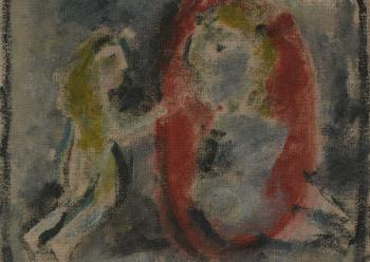 Girl and mirror by Sidney Nolan