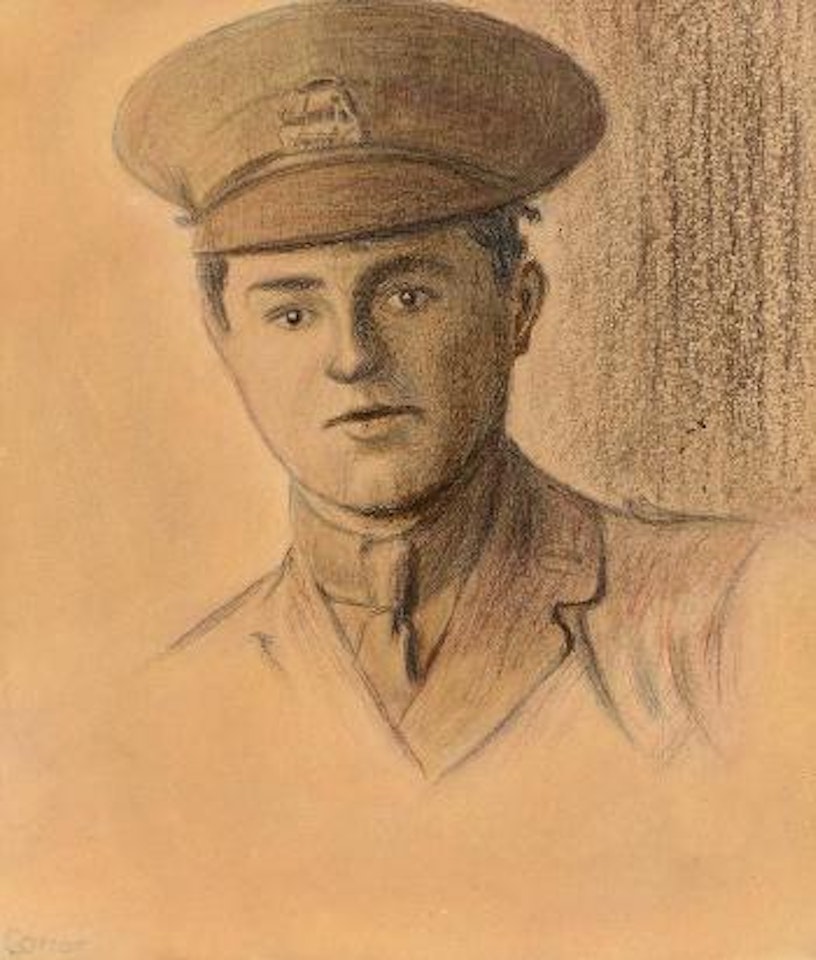 Portrait of an officer by William Conor