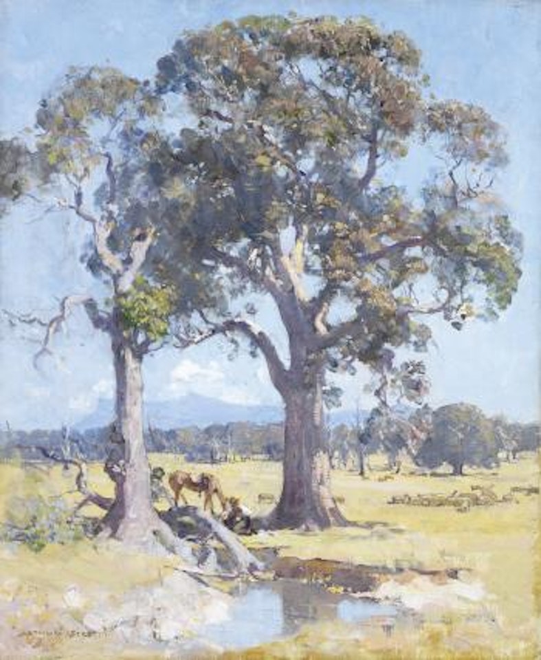 Midday rest by Arthur Ernest Streeton