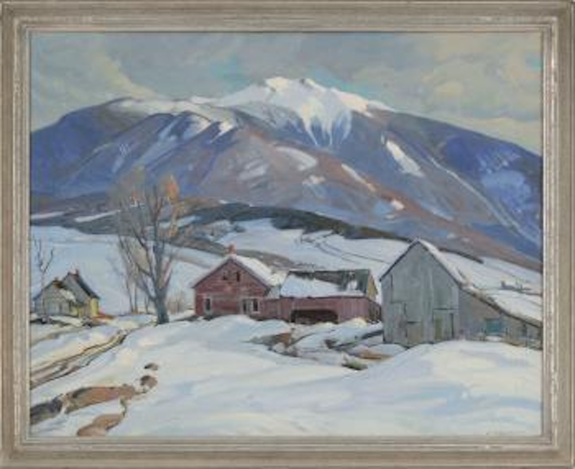 New England winter landscape by Aldro Thompson Hibbard