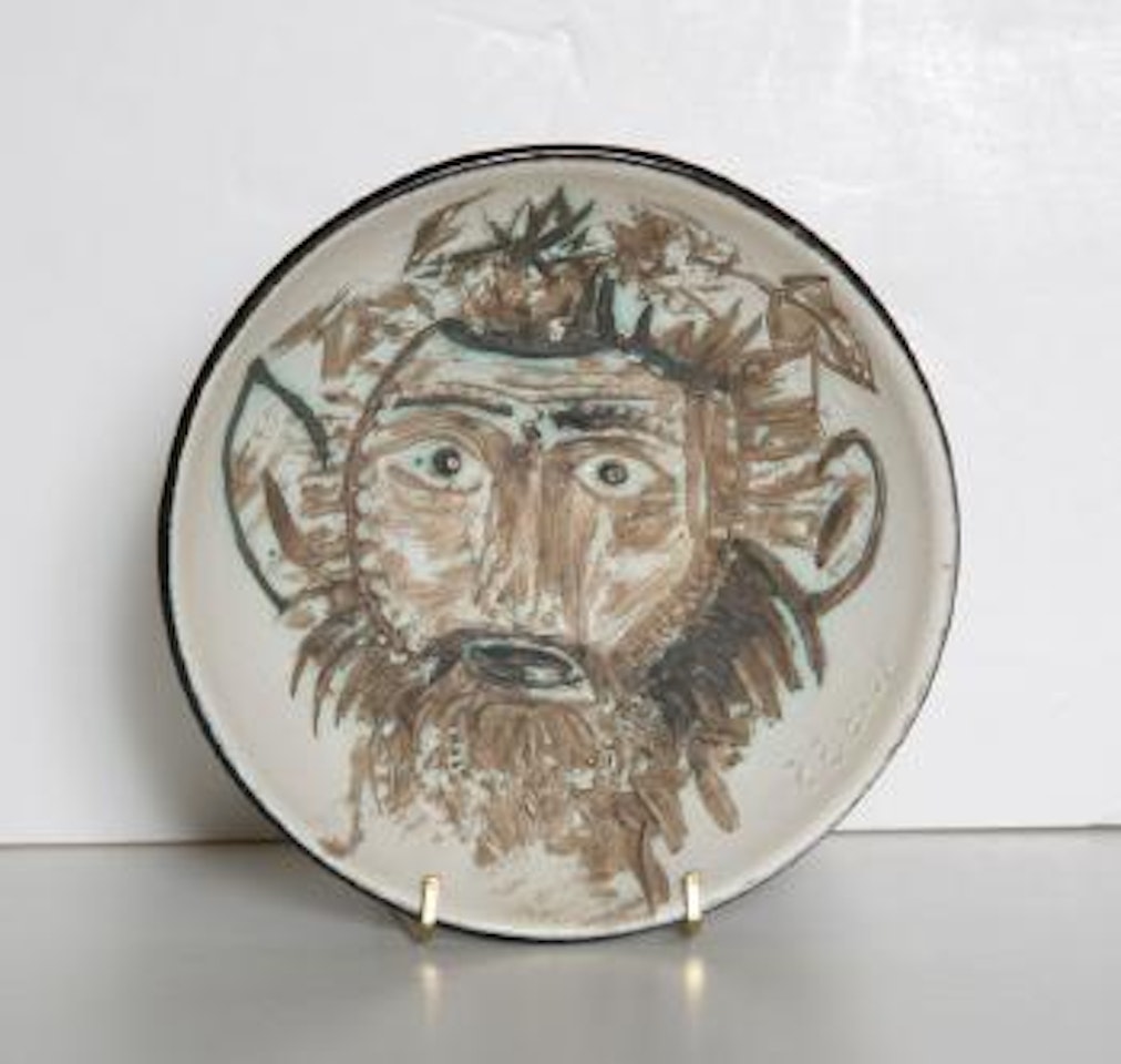 Faun`s face by Pablo Picasso