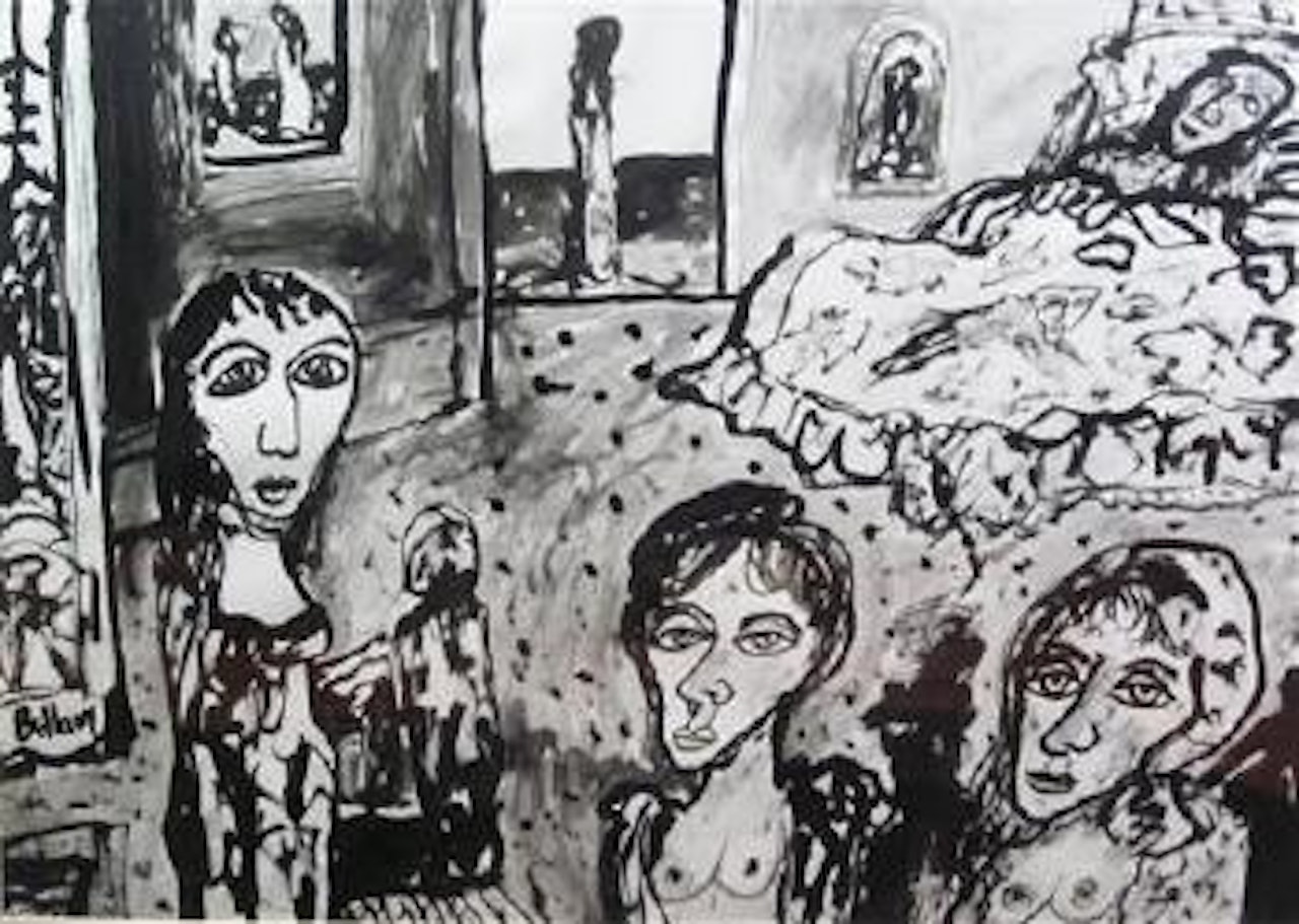 Monochrome figures III by John Bellany