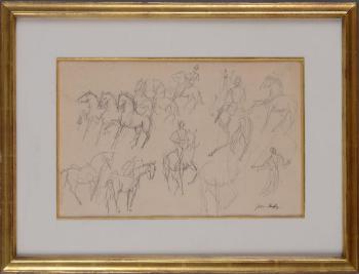 Chevaux et cavalieres by Jean Dufy