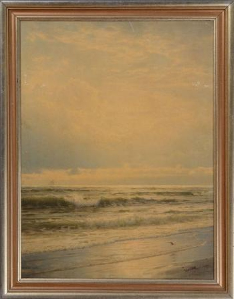 Breaking waves by William Trost Richards