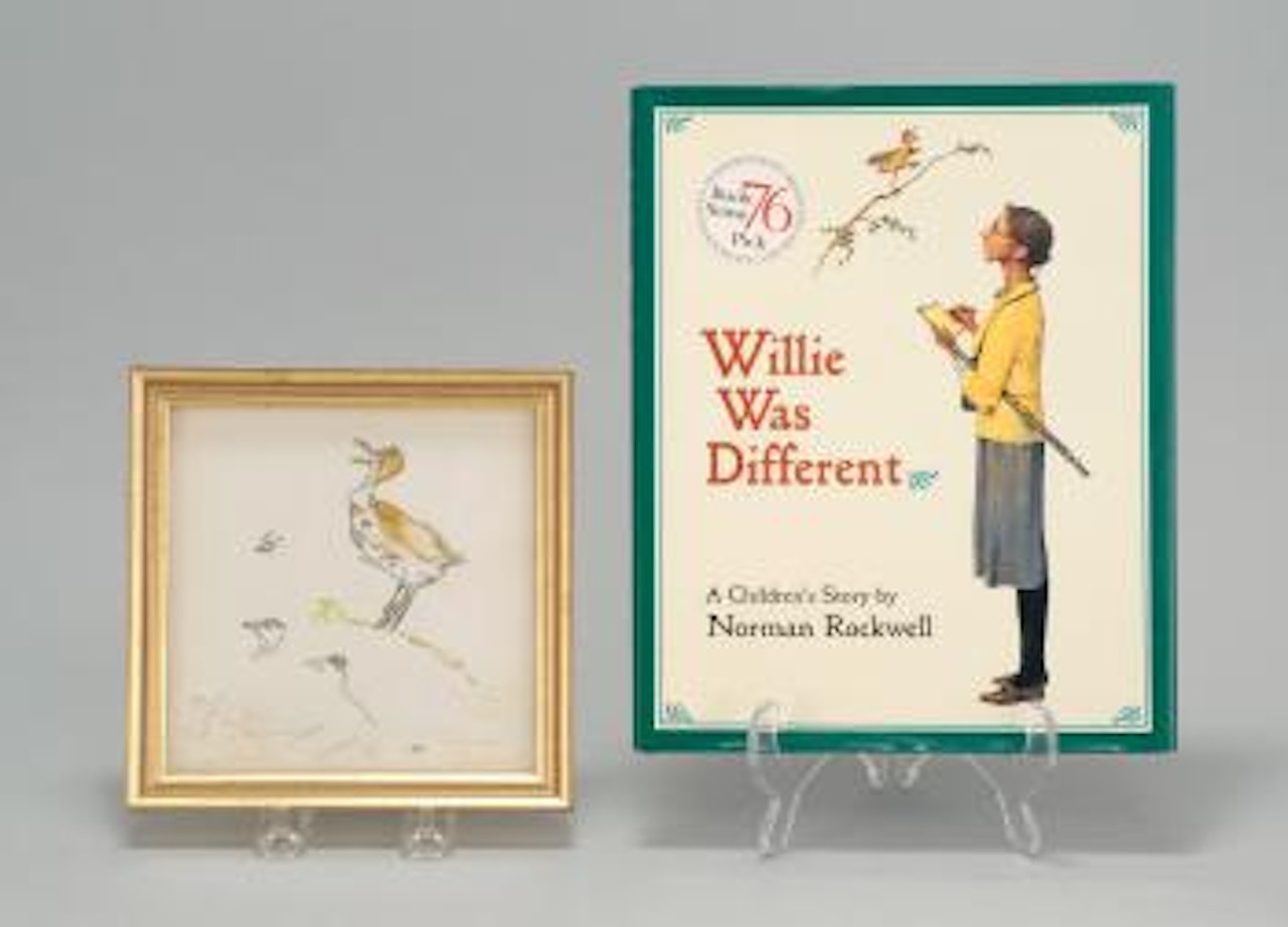 Willie the Thrush Sketch by Norman Rockwell