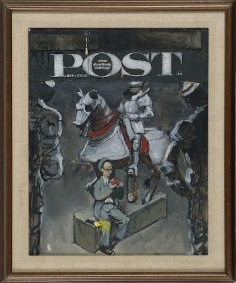 Study for Lunch Break with a Knight by Norman Rockwell
