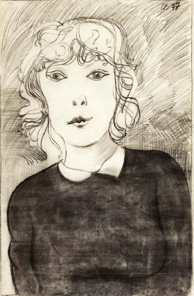 Portrait of a young girl by Charles Blackman