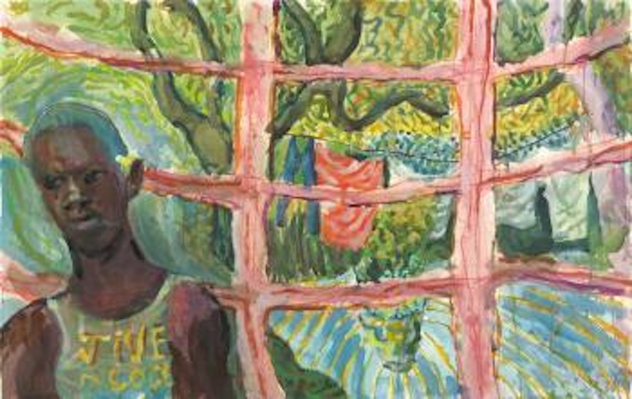 The garden window by Donald Stuart Leslie Friend