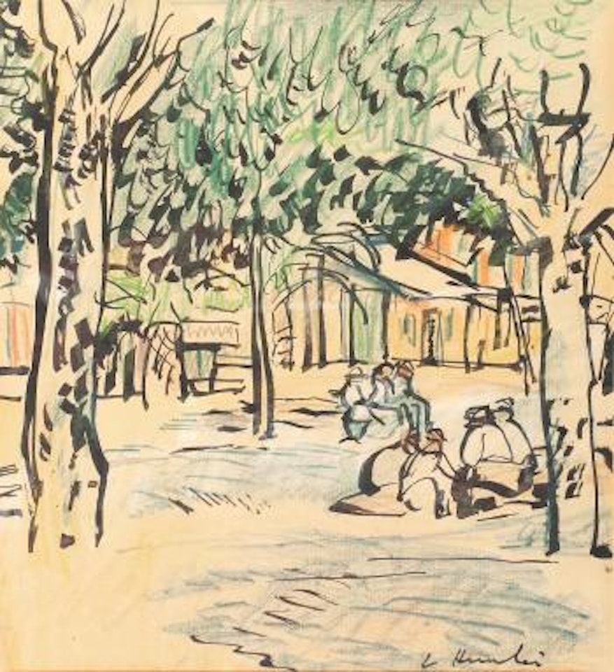 Street in Provence by George Leslie Hunter