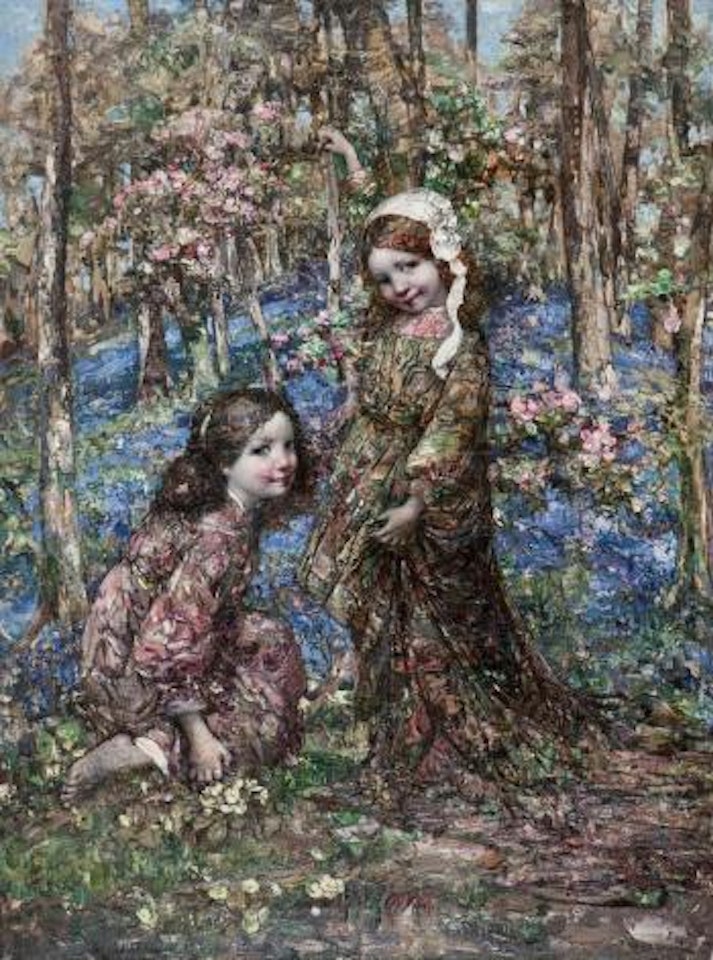 Picking Blossom by Edward Atkinson Hornel