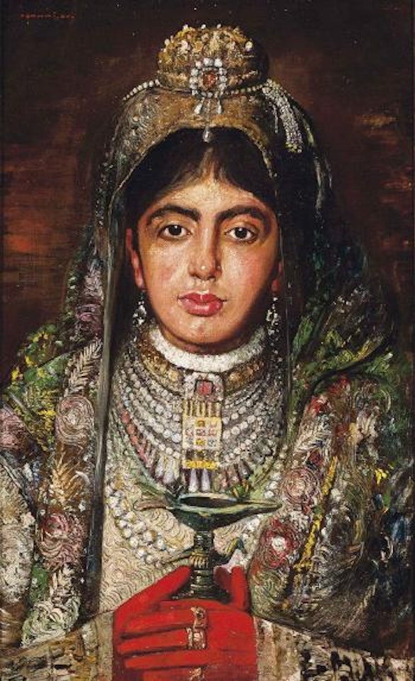 The wife of the Maharaja of Burdwan by Gyula Tornai