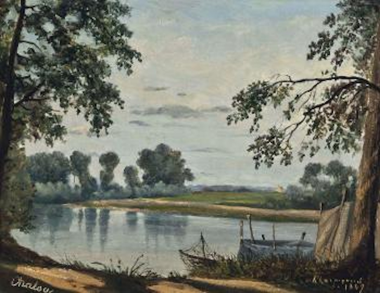 Chatou by Henri Harpignies