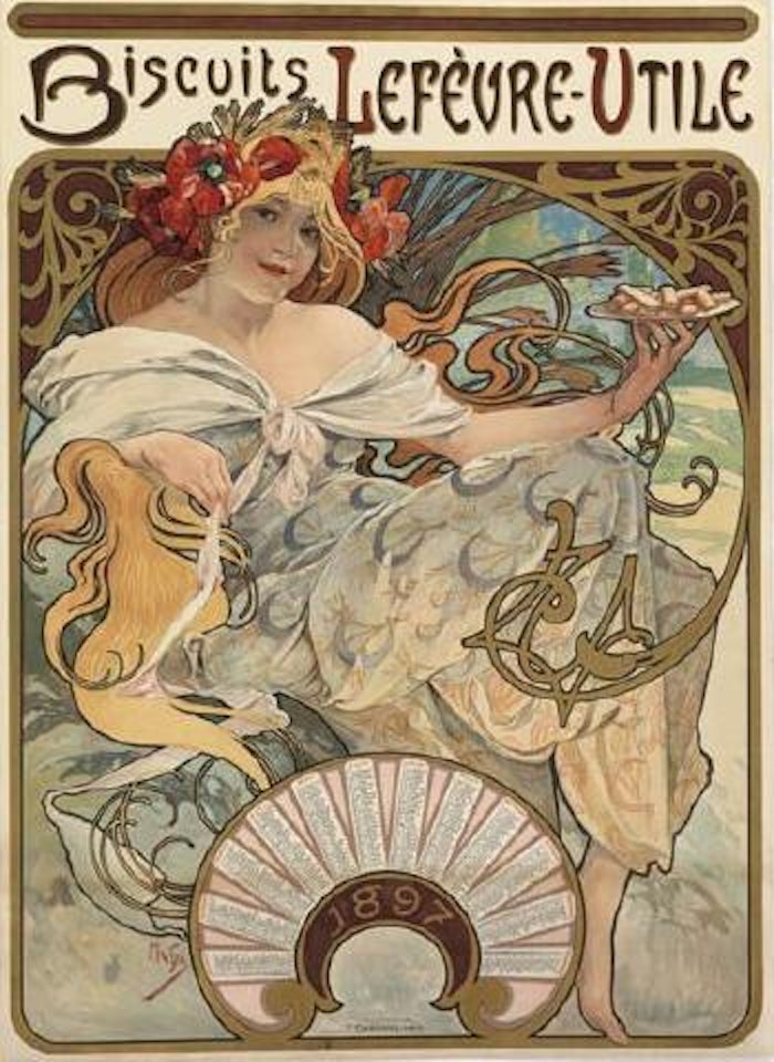 Biscuits Lefèvre - Utile by Alphonse Mucha