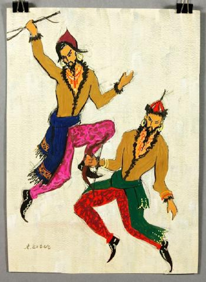 Costume design for ballet dancers by Alexandra Exter