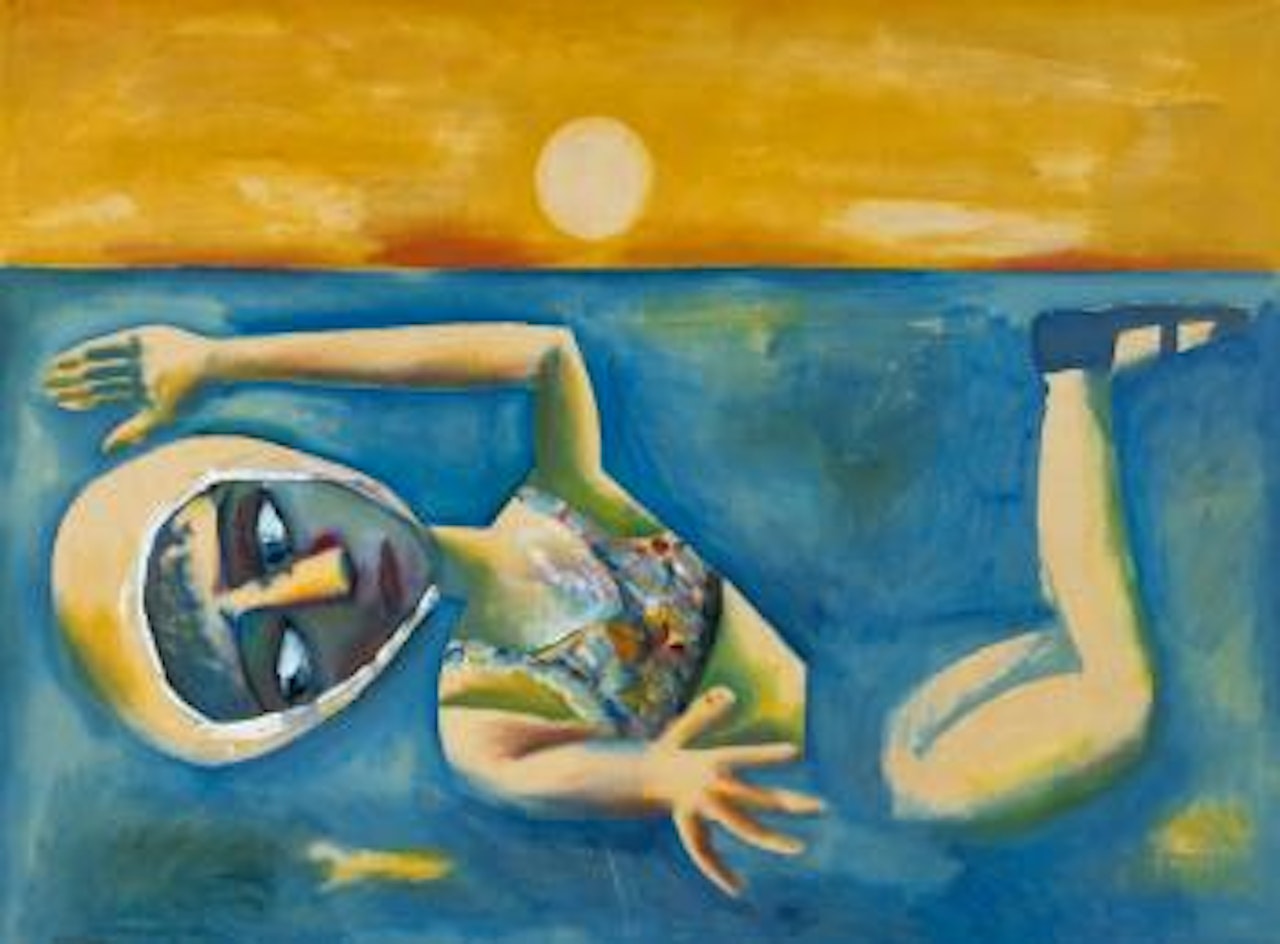 The swimmer by Charles Blackman