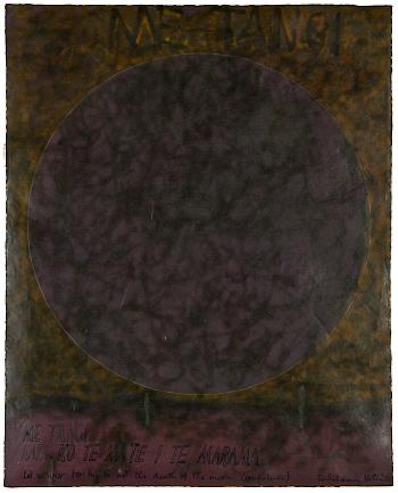 Me Tangi Kapa Ko Te Mate I Te Marama - Te Whiti Series by Ralph Hotere