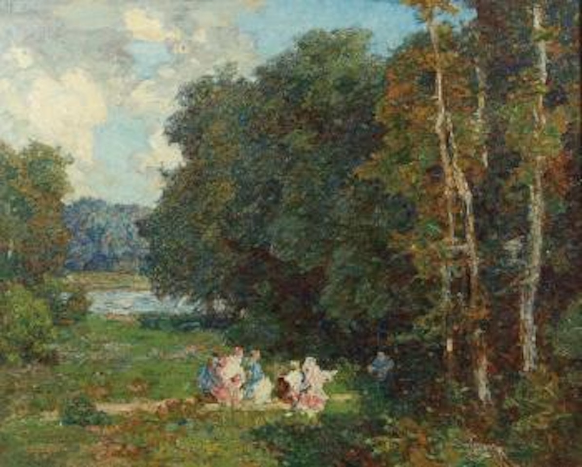 Picnic in the woods by Edward Henry Potthast