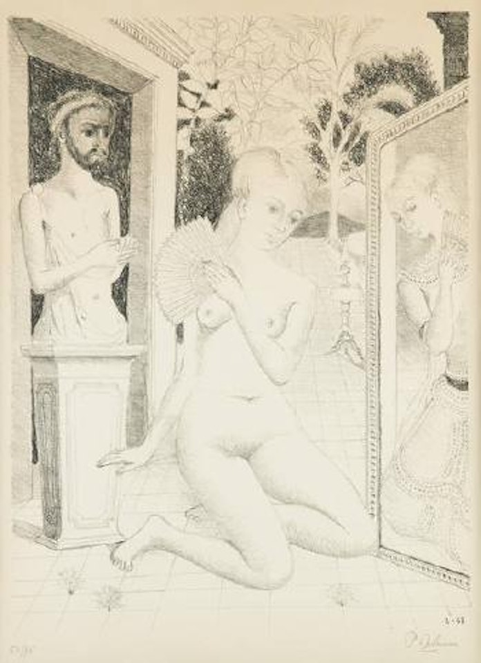 L’éventail by Paul Delvaux