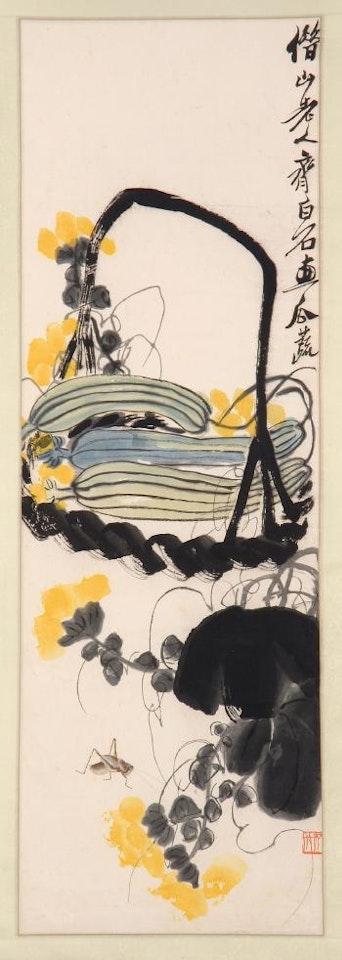 Grasshopper and gourds by Qi Baishi