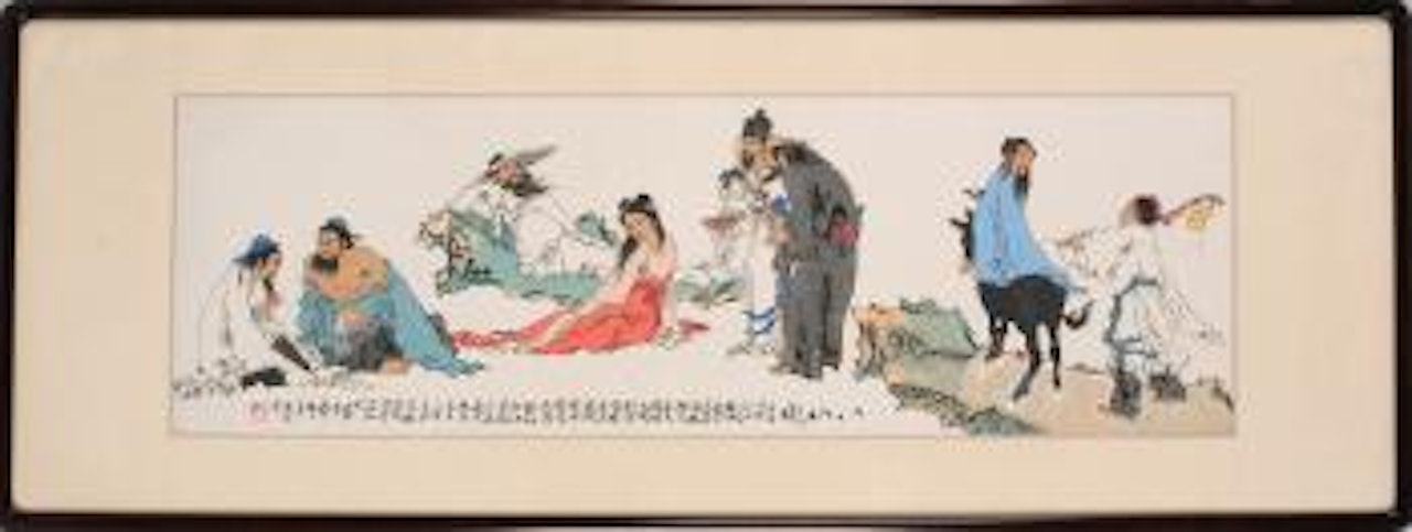 Eight Daoist Immortals: Cao Guojiu, Tieguai Li, Lan Caihe, Lü Dongbin, Han Xiang Zi, Zhang Guolao, Zhongli Quan and He Xiangu by Fan Zeng