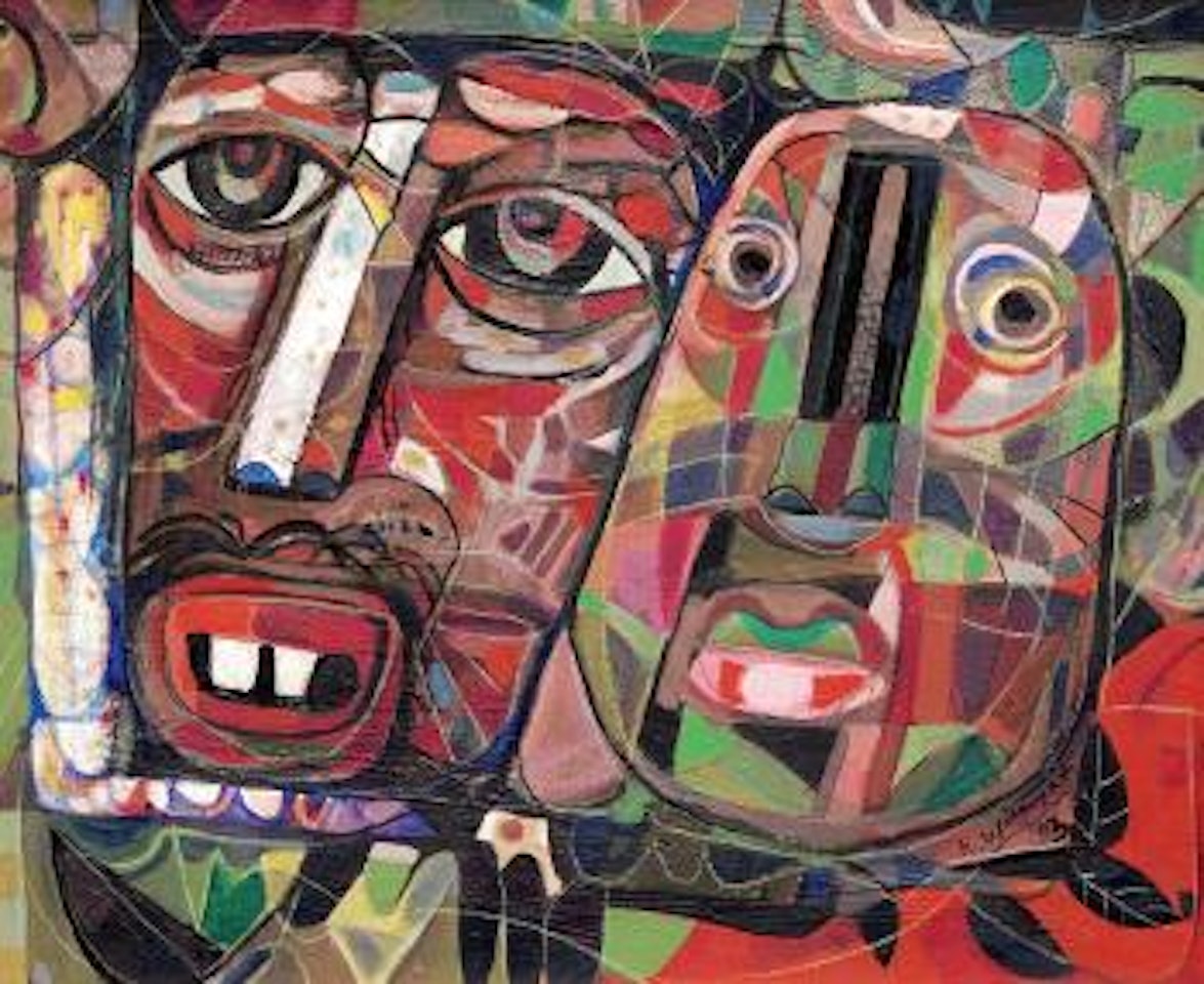 Dua Topeng (Two Masks) by Haji Widayat