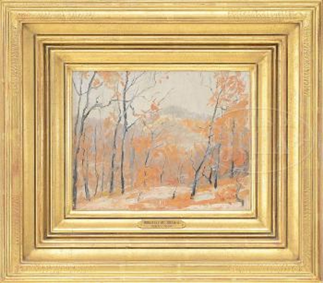 Early winter snow landscape by Walter Emerson Baum