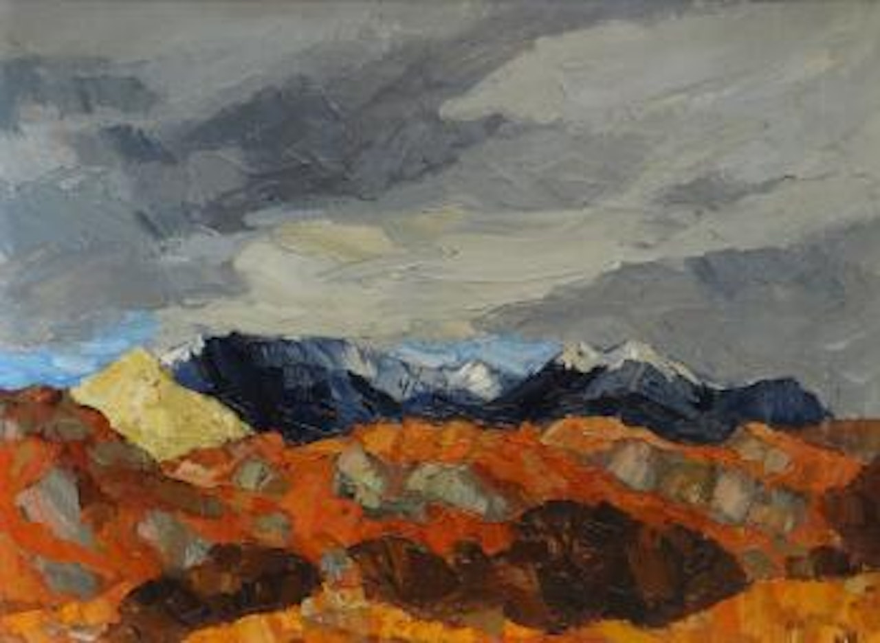 Mountain scene Snowdonia by Kyffin Williams